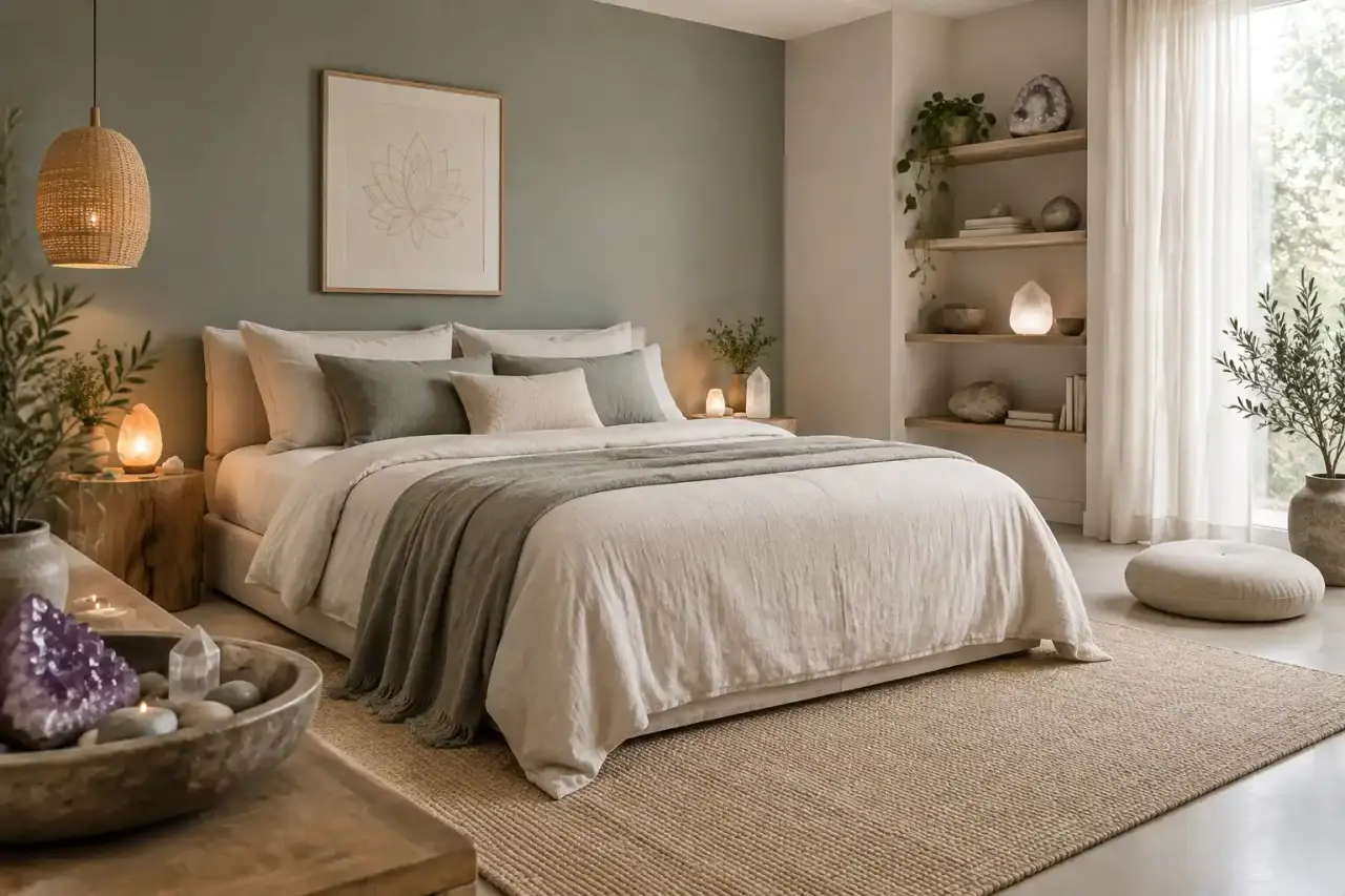 Une couleur pour une chambre zen : misez sur des teintes douces et bien dosées