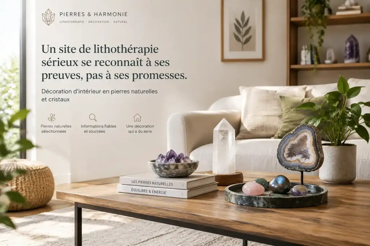 Un site de lithothérapie sérieux se reconnaît à ses preuves, pas à ses promesses