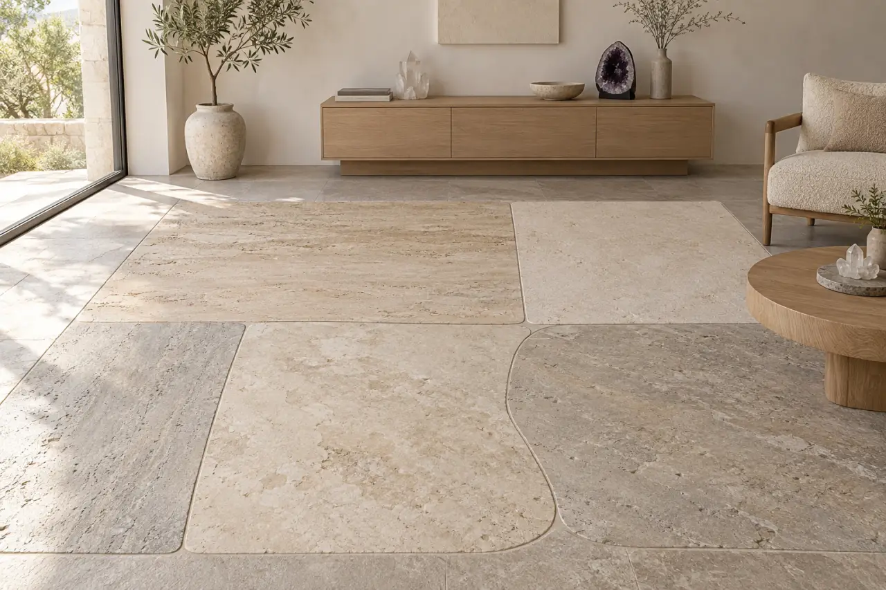 Sol en pierres naturelles : 5 pierres, les bons formats et une pose durable