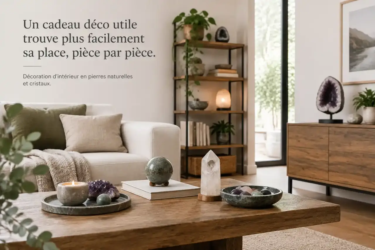 Un cadeau déco utile trouve plus facilement sa place, pièce par pièce